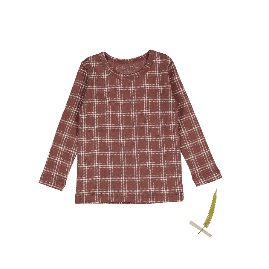 The Printed Long Sleeve Tee -  Rustic Check - Sleeve, Textile, Fashion, Plaid, Tartan | Everetts Place