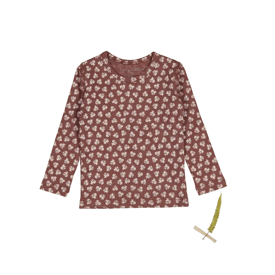 The Printed Long Sleeve Tee -  Rustic Floral - Sleeve, Textile, Long-sleeved T-shirt, Pattern, Heart | Everetts Place
