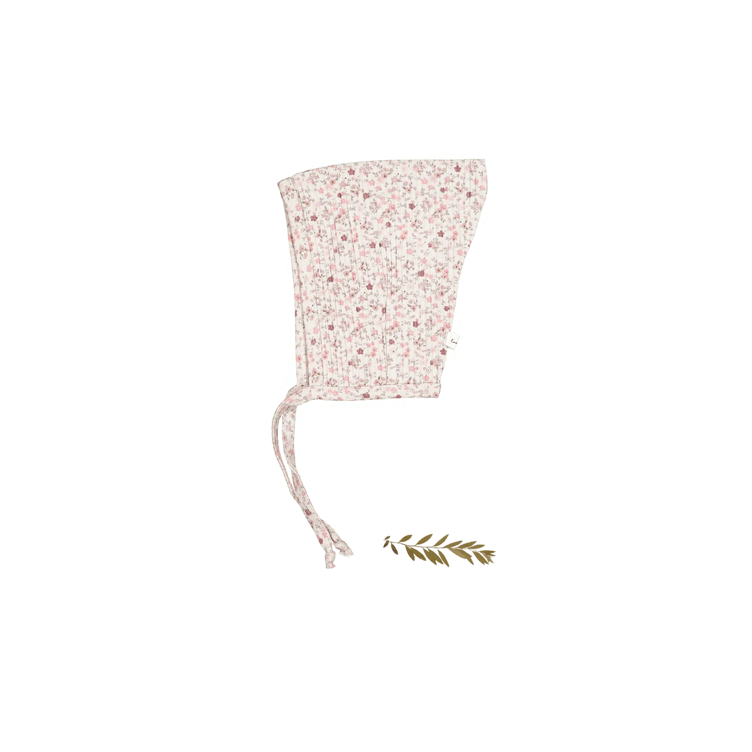 Lovely Littles The Printed Pixie Bonnet - Dusty Mauve Floral - 