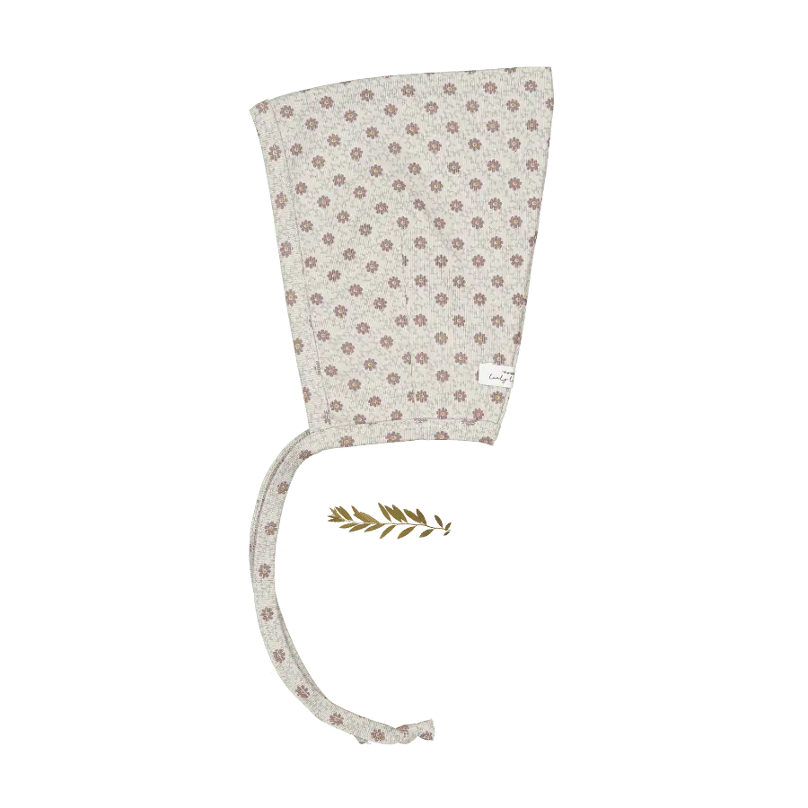 Lovely Littles The Printed Pixie Bonnet - Emma Mauve - 