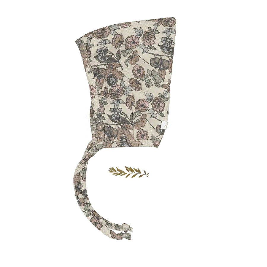 The Printed Pixie Bonnet - Magnolia - Camouflage, Tie | Everetts Place