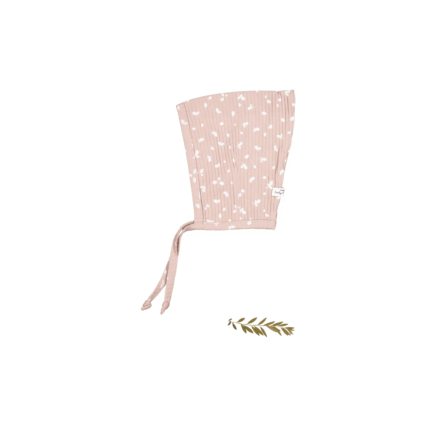 Lovely Littles The Printed Pixie Bonnet - Mauve Petal - 