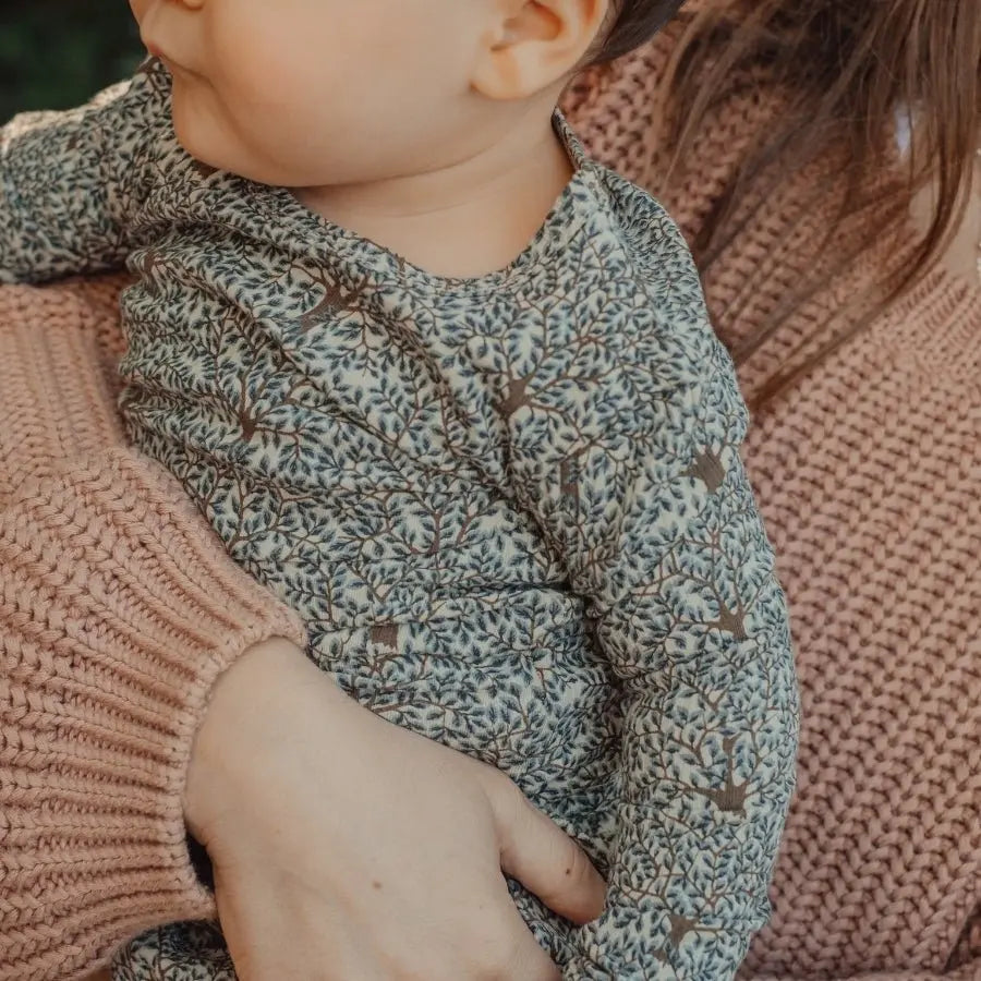 Lovely Littles The Printed Romper - Forest - 