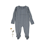 The Printed Romper -  Linear Stem - Baby & Toddler Clothing, Grey, Wool, Woolen, Pattern | Everetts Place