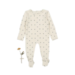 The Printed Romper - Mini Stitch Blue - Sleeve, Baby & Toddler Clothing, Button, Polka dot, One-piece garment | Everetts Place