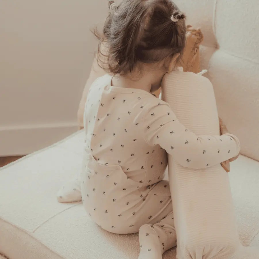 Lovely Littles The Printed Romper - Mini Stitch Blue - 