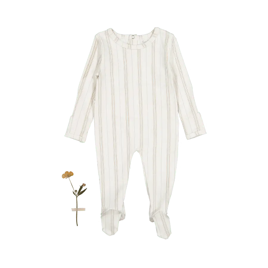 Lovely Littles The Printed Romper - Mist Stripe - 