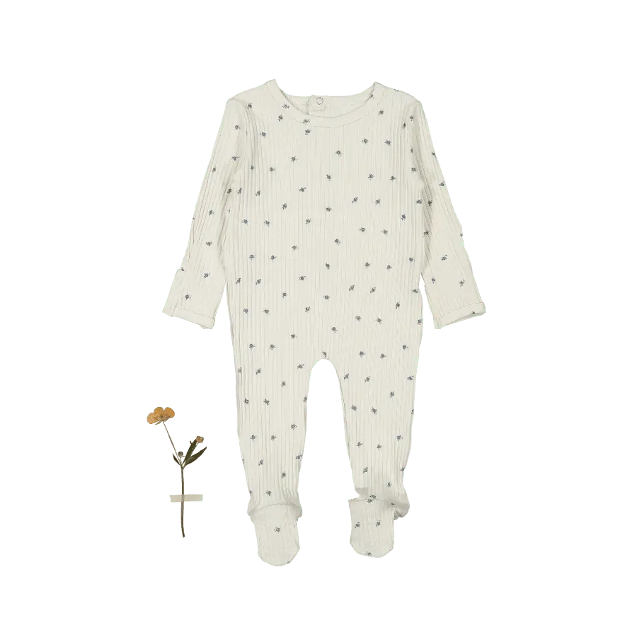 The Printed Romper - Rosa Blue - Baby & Toddler Clothing, Button, Pattern, Polka dot, One-piece garment | Everetts Place