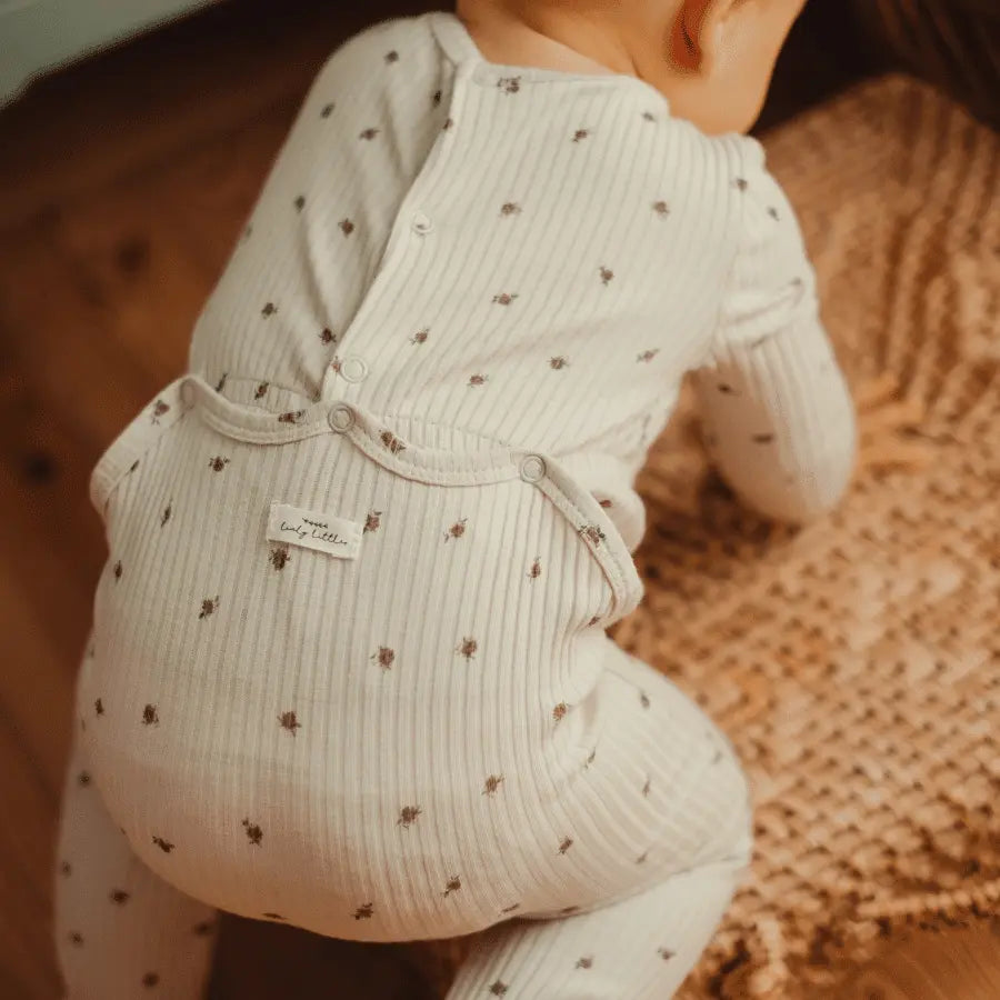 Lovely Littles The Printed Romper - Rosa Pink - 