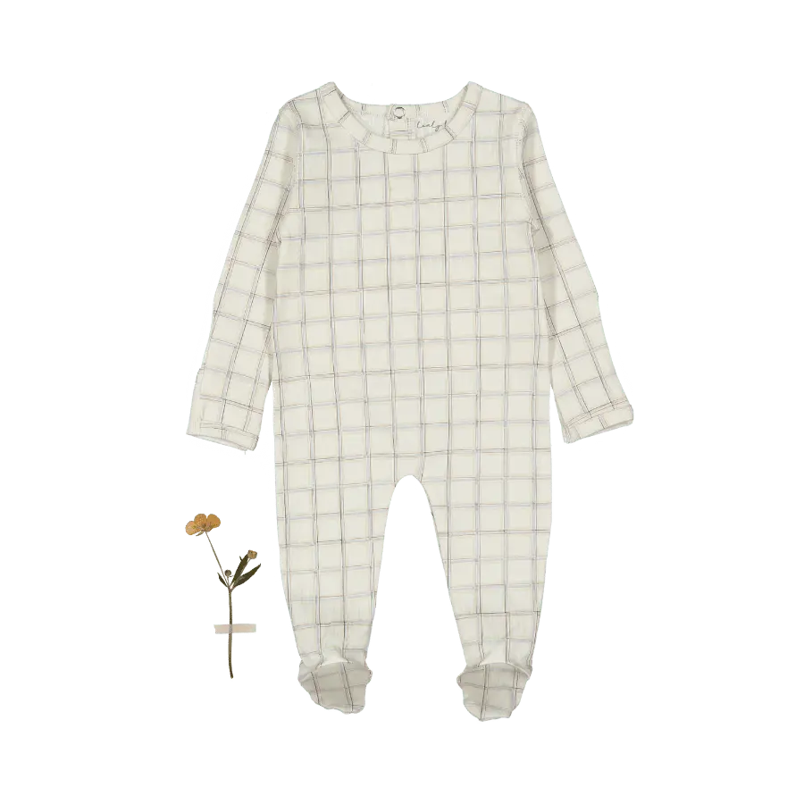 Lovely Littles The Printed Romper - Sketch Grid - 