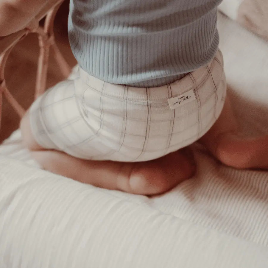 Lovely Littles The Printed Romper - Sketch Grid - 