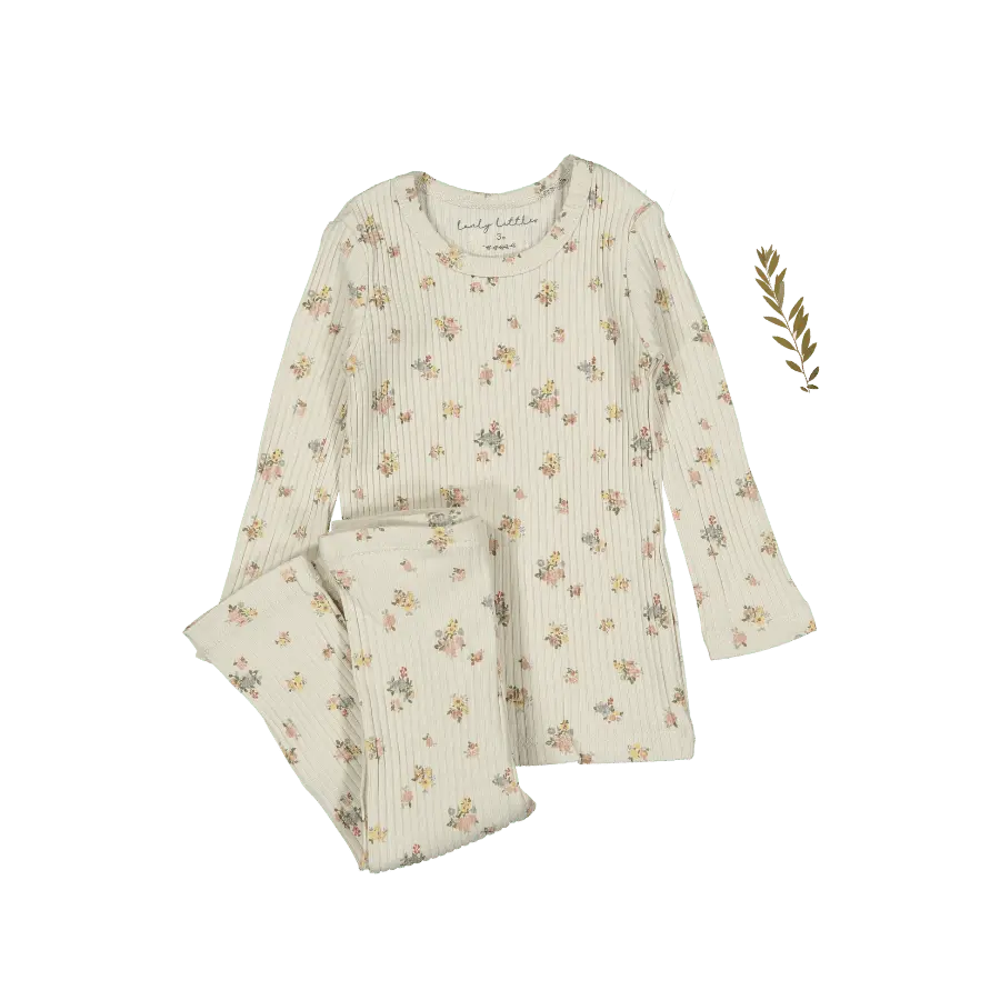The Printed Set - Cottage - Nightwear, Long-sleeved T-shirt, Pattern, Pajamas, Clothing | Everetts Place