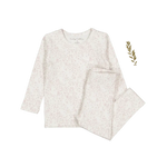 The Printed Set - Flutter Pink - Sleeve, White, Textile, Long-sleeved T-shirt, Nightwear | Everetts Place