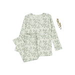 The Printed Set - Hydrangea Blue - Sleeve, White, Textile, Nightwear, Long-sleeved T-shirt | Everetts Place