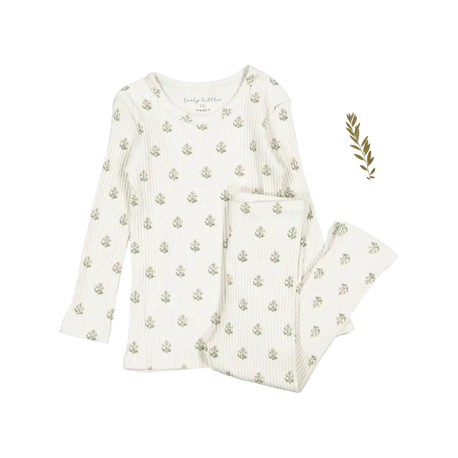 The Printed Set - Zara Pink - Sleeve, White, Nightwear, Pajamas, Long-sleeved T-shirt | Everetts Place