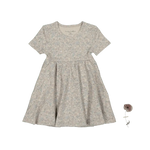 Lovely Littles The Printed Short Sleeve Dress - Elise Ribbed - 