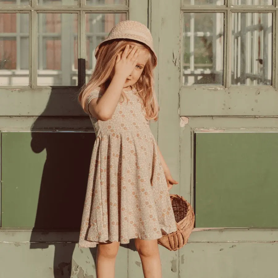 Lovely Littles The Printed Short Sleeve Dress - Meadow - 