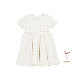 The Printed Short Sleeve Dress - Mini Tulip - Sleeve, White, Baby & Toddler Clothing, One-piece garment, Day Dress | Everetts Place