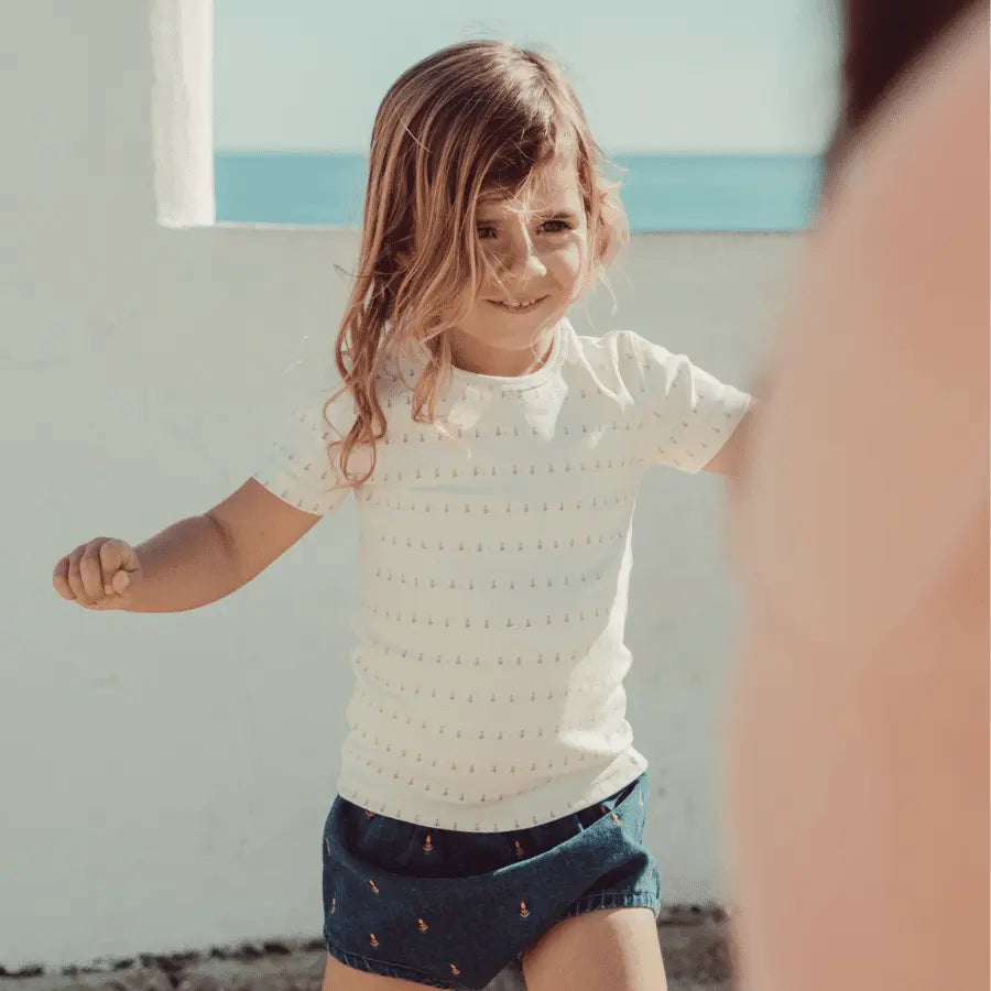 Lovely Littles The Printed Short Sleeve Dress - Mini Tulip - 