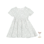 The Printed Short Sleeve Dress - Willa - Sleeve, White, Textile, Day Dress, Dress | Everetts Place