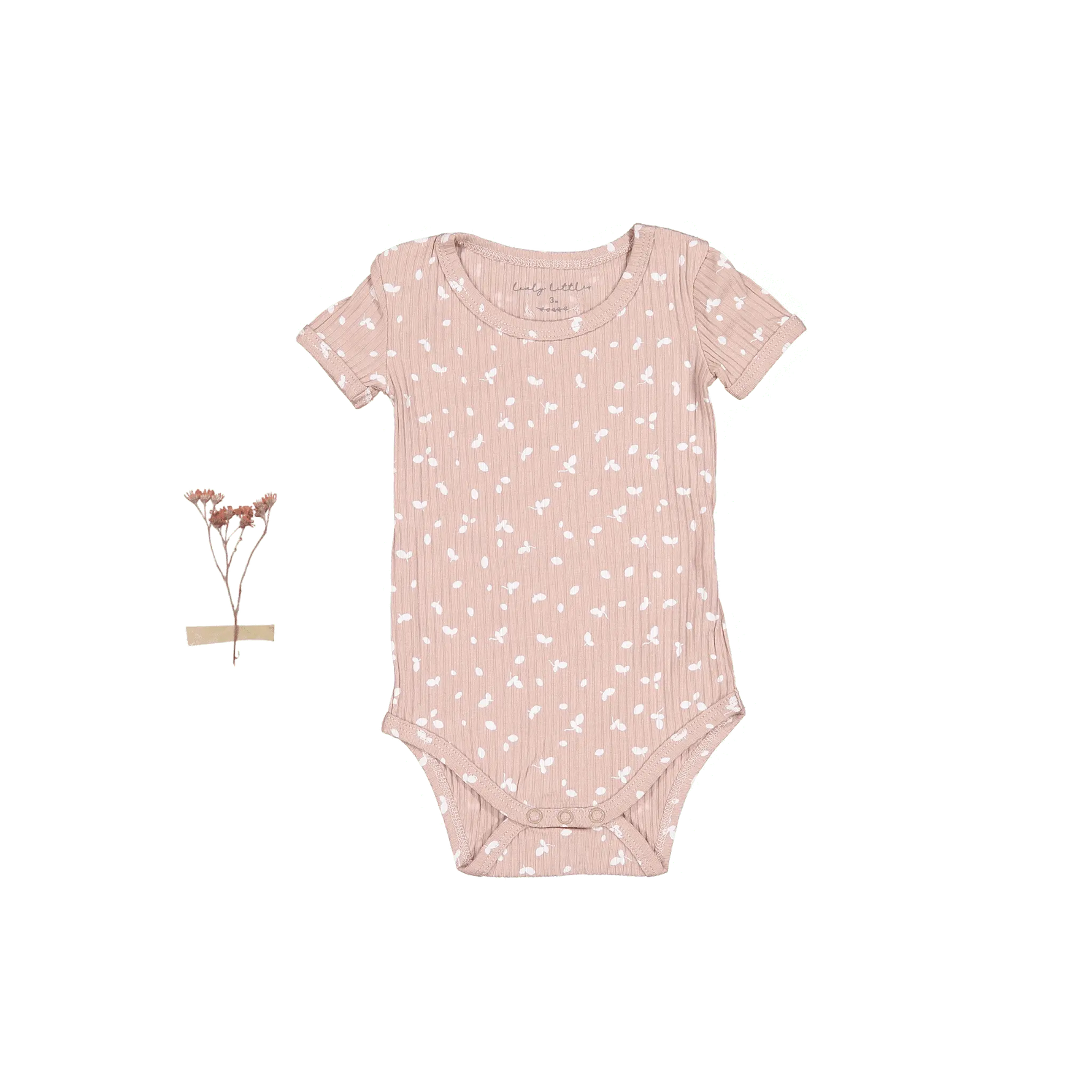 The Printed Short Sleeve Onesie - Mauve Petal - Sleeve, Baby & Toddler Clothing, Infant bodysuit, Pink, Leotard | Everetts Place