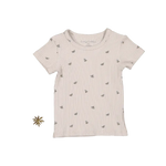 The Printed Short Sleeve Tee - Bee - Sleeve, White, Textile, Active Shirt, Baby & Toddler Clothing | Everetts Place
