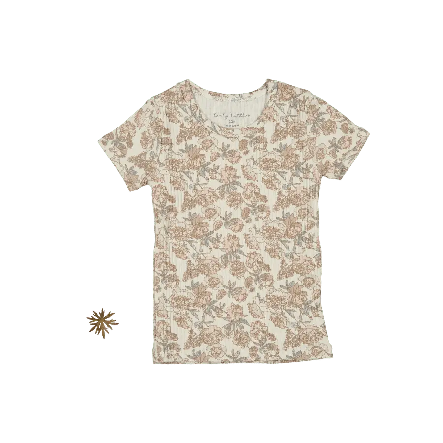 The Printed Short Sleeve Tee - Delilah - Sleeve, Textile, Active Shirt, Motif, Top | Everetts Place
