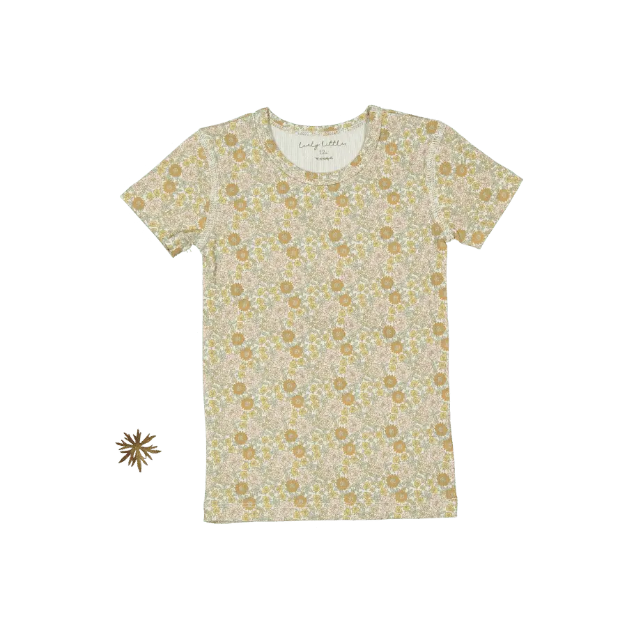 The Printed Short Sleeve Tee - Meadow - Sleeve, Textile, Active Shirt, Pattern, Motif | Everetts Place