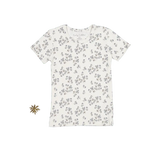 The Printed Short Sleeve Tee - Mintberry - Sleeve, White, Textile, Active Shirt, Top | Everetts Place