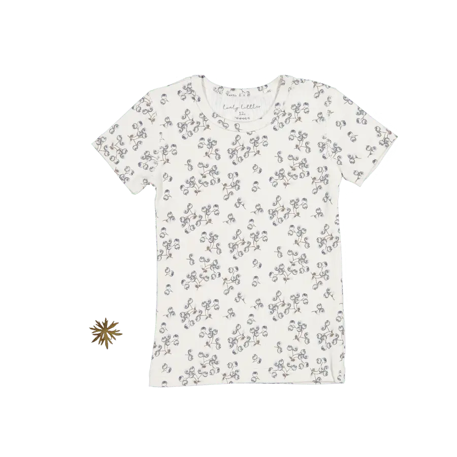 The Printed Short Sleeve Tee - Mintberry - Sleeve, White, Textile, Active Shirt, Top | Everetts Place