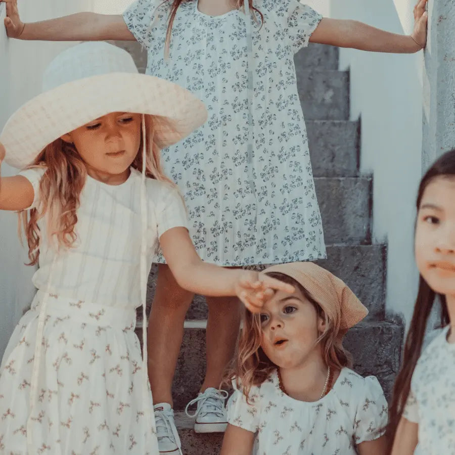 Lovely Littles The Printed Short Sleeve Tee - Mist Stripe - 