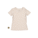 The Printed Short Sleeve Tee - Sand Petal - Sleeve, White, Textile, Active Shirt, Baby & Toddler Clothing | Everetts Place