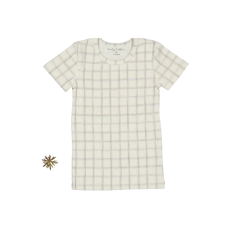 The Printed Short Sleeve Tee - Sketch Grid - Sleeve, White, Active Shirt, Grey, Design | Everetts Place