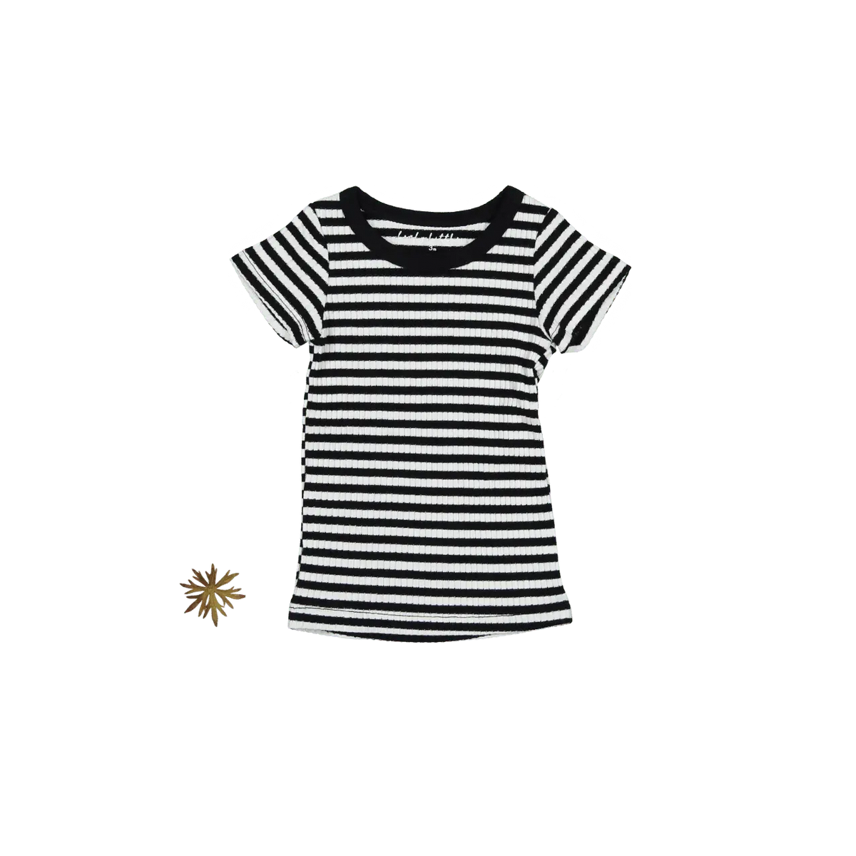 The Printed Short Sleeve Tee - Stripe - Sleeve, White, Textile, Fashion, Active Shirt | Everetts Place