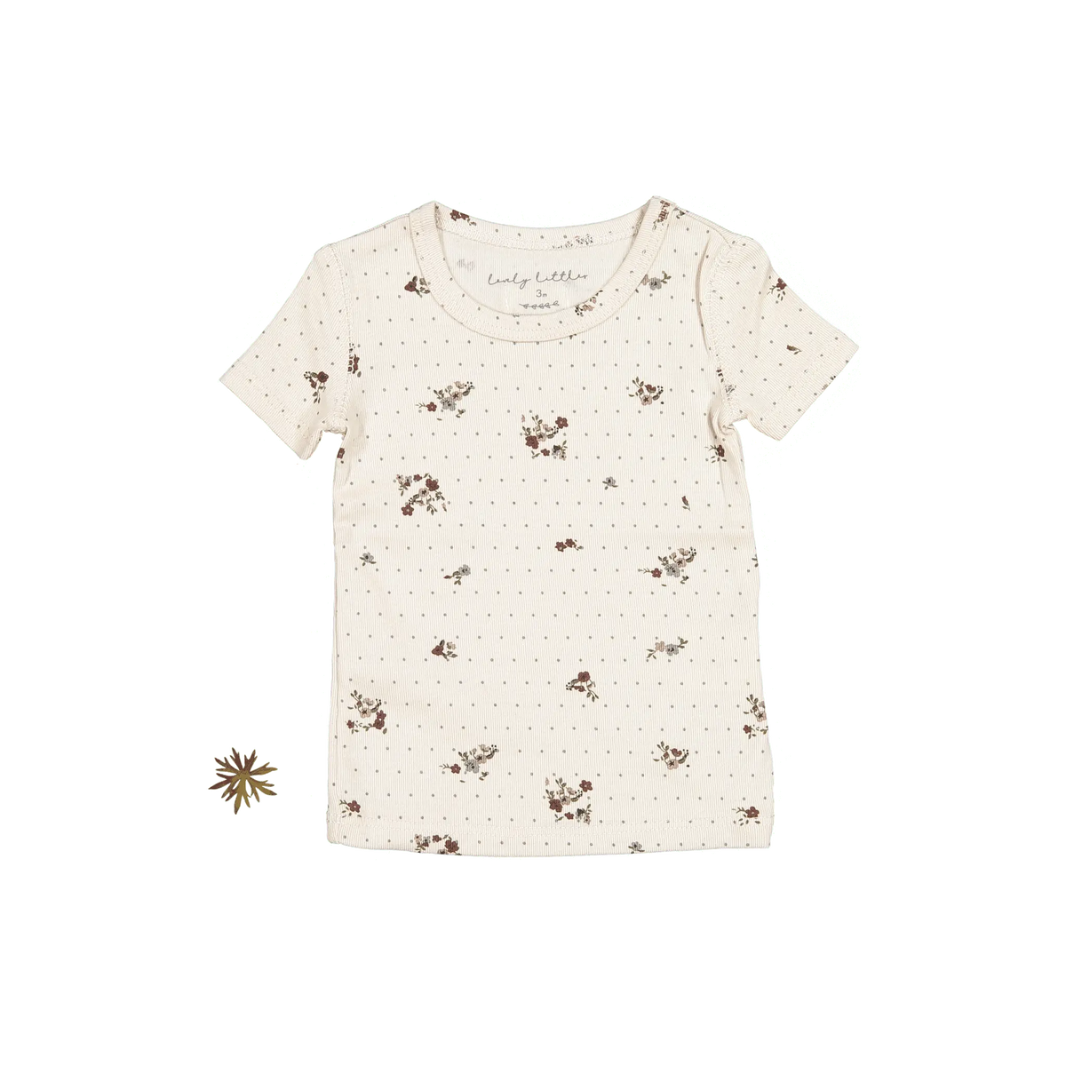 The Printed Short Sleeve Tee - Vintage Floral - Sleeve, White, Textile, Active Shirt, Baby & Toddler Clothing | Everetts Place
