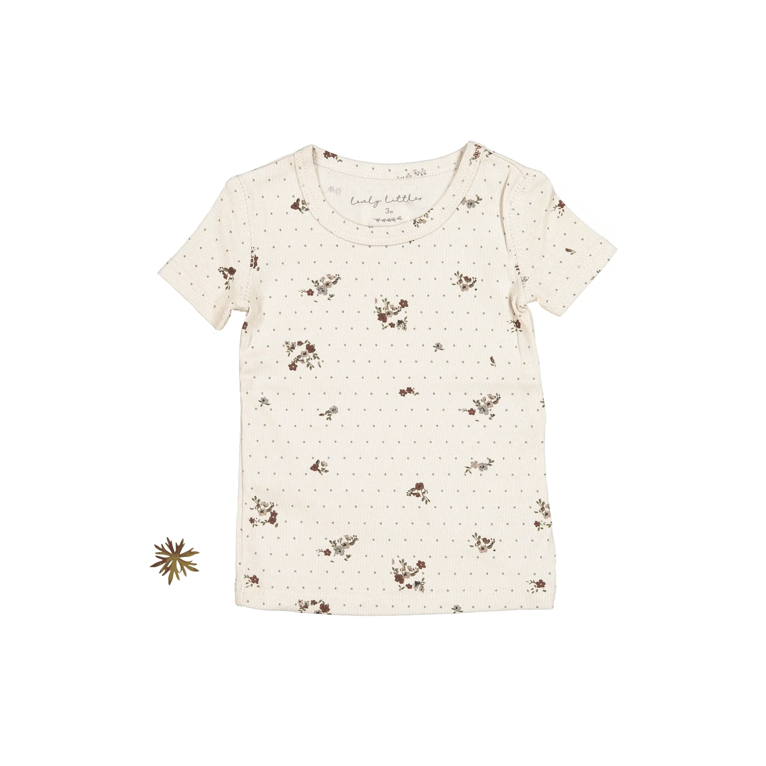 The Printed Short Sleeve Tee - Vintage Floral - Sleeve, White, Textile, Active Shirt, Baby & Toddler Clothing | Everetts Place