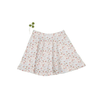 The Printed Skirt - Evelyn - White, Textile, Pink, A-line, Skort | Everetts Place