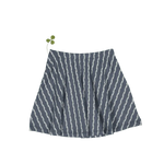 The Printed Skirt -  Linear Stem - Textile, Grey, A-line, Skort, Pattern | Everetts Place
