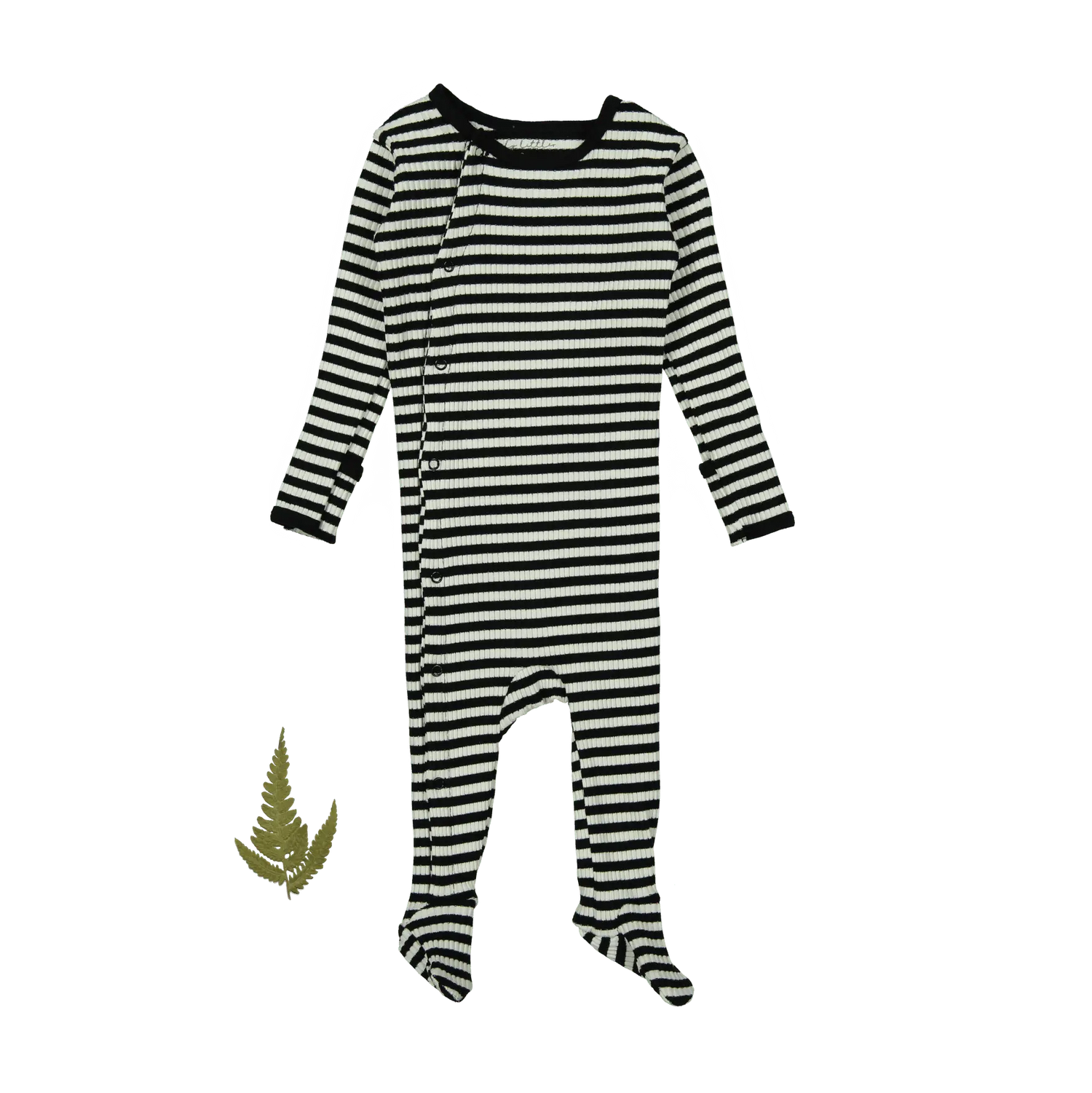 The Printed Snap Romper - Stripe - Sleeve, Baby & Toddler Clothing, White, Textile, One-piece garment | Everetts Place