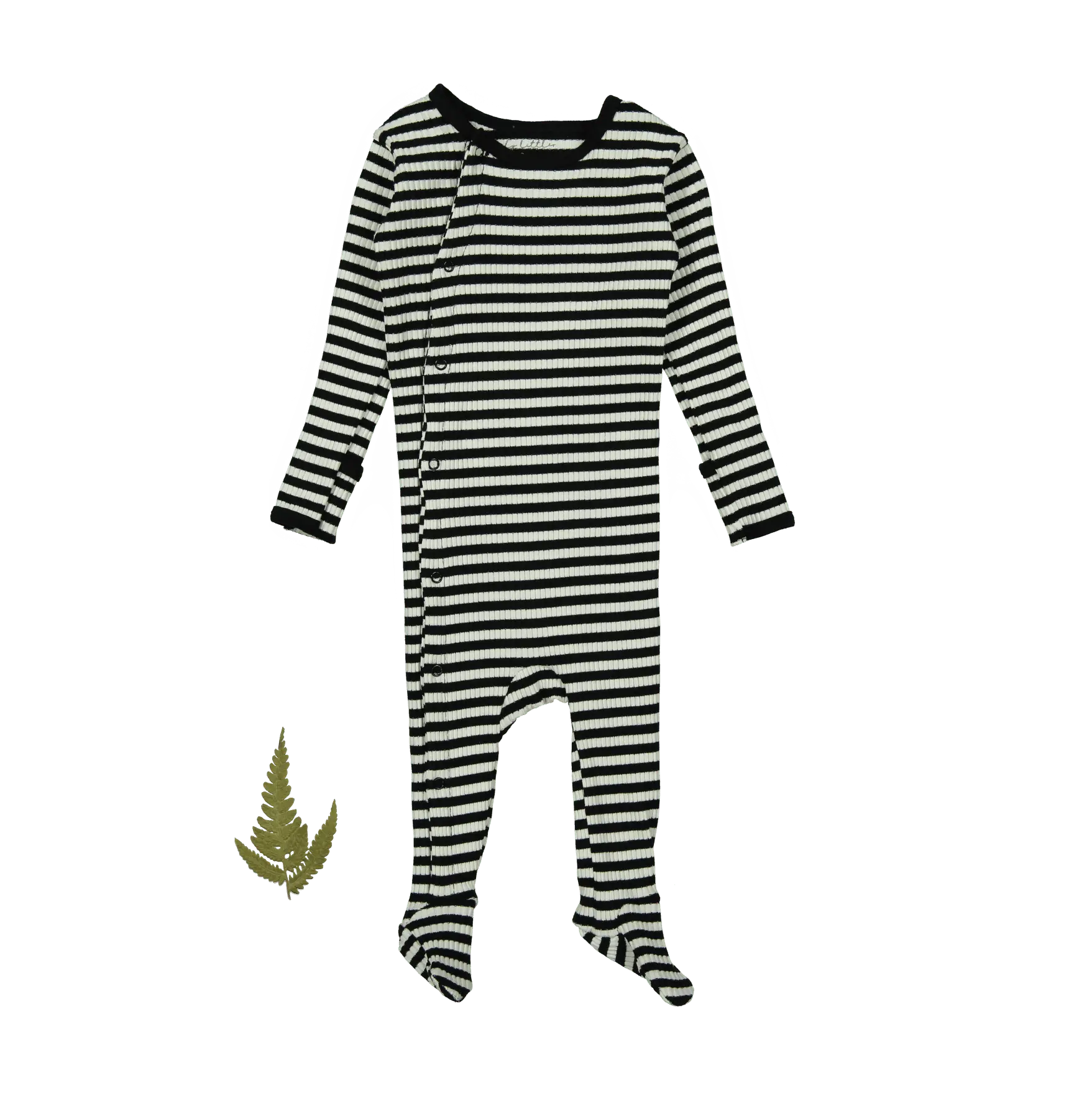 The Printed Snap Romper - Stripe - Sleeve, Baby & Toddler Clothing, White, Textile, One-piece garment | Everetts Place
