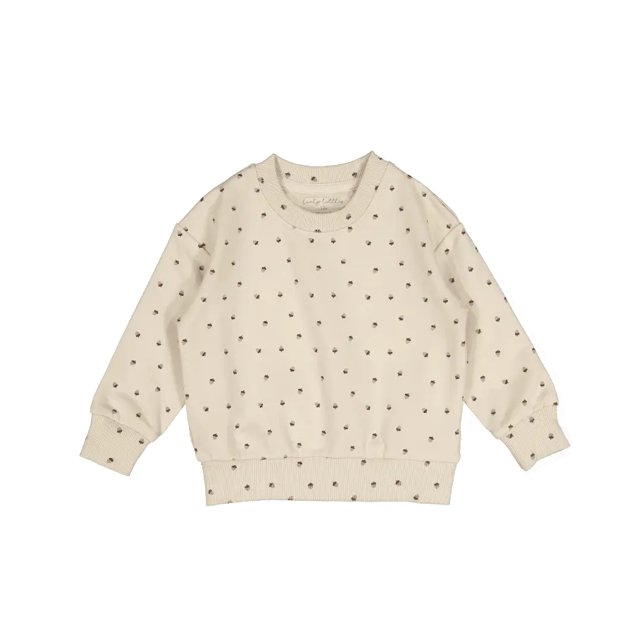 The Printed Sweatshirt -  Acorn - Baby & Toddler Clothing, Polka dot, Long-sleeved T-shirt, Top, Outerwear | Everetts Place