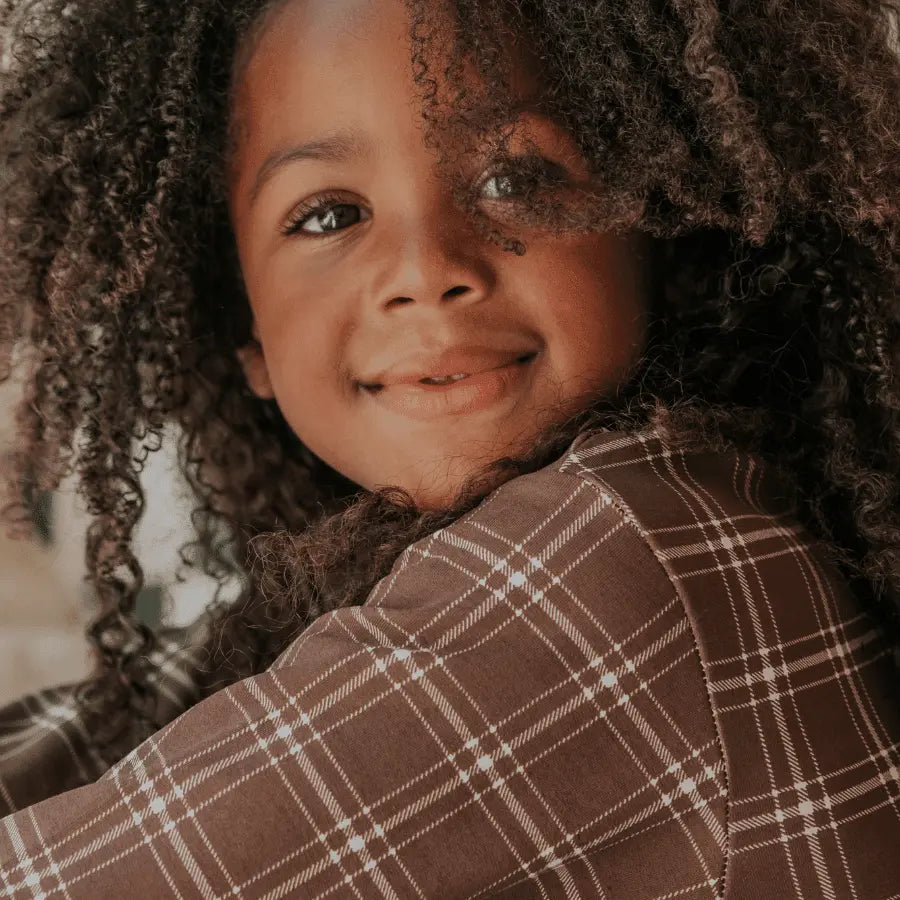 Lovely Littles The Printed Sweatshirt - Rustic Check - 