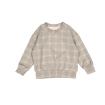 The Printed Sweatshirt - Taupe Check - Sleeve, White, Grey, Baby & Toddler Clothing, Long-sleeved T-shirt | Everetts Place
