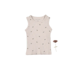 The Printed Tank - Bee - Sleeveless shirt, White, Undershirt, Textile, Active Tank | Everetts Place
