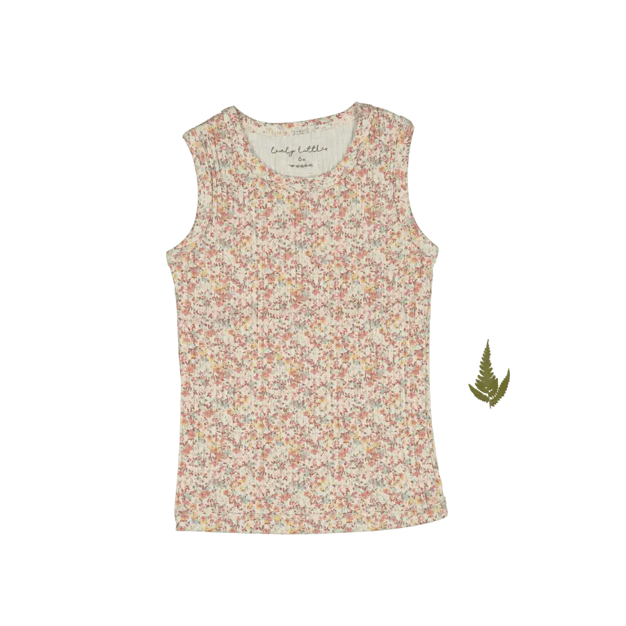 The Printed Tank - Mist Floral - Sleeveless shirt, Textile, Undershirt, Active Tank, Vest | Everetts Place