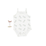 The Printed Tank Onesie - Celia - White, Baby & Toddler Clothing, Sleeveless shirt, Infant bodysuit, One-piece garment | Everetts Place