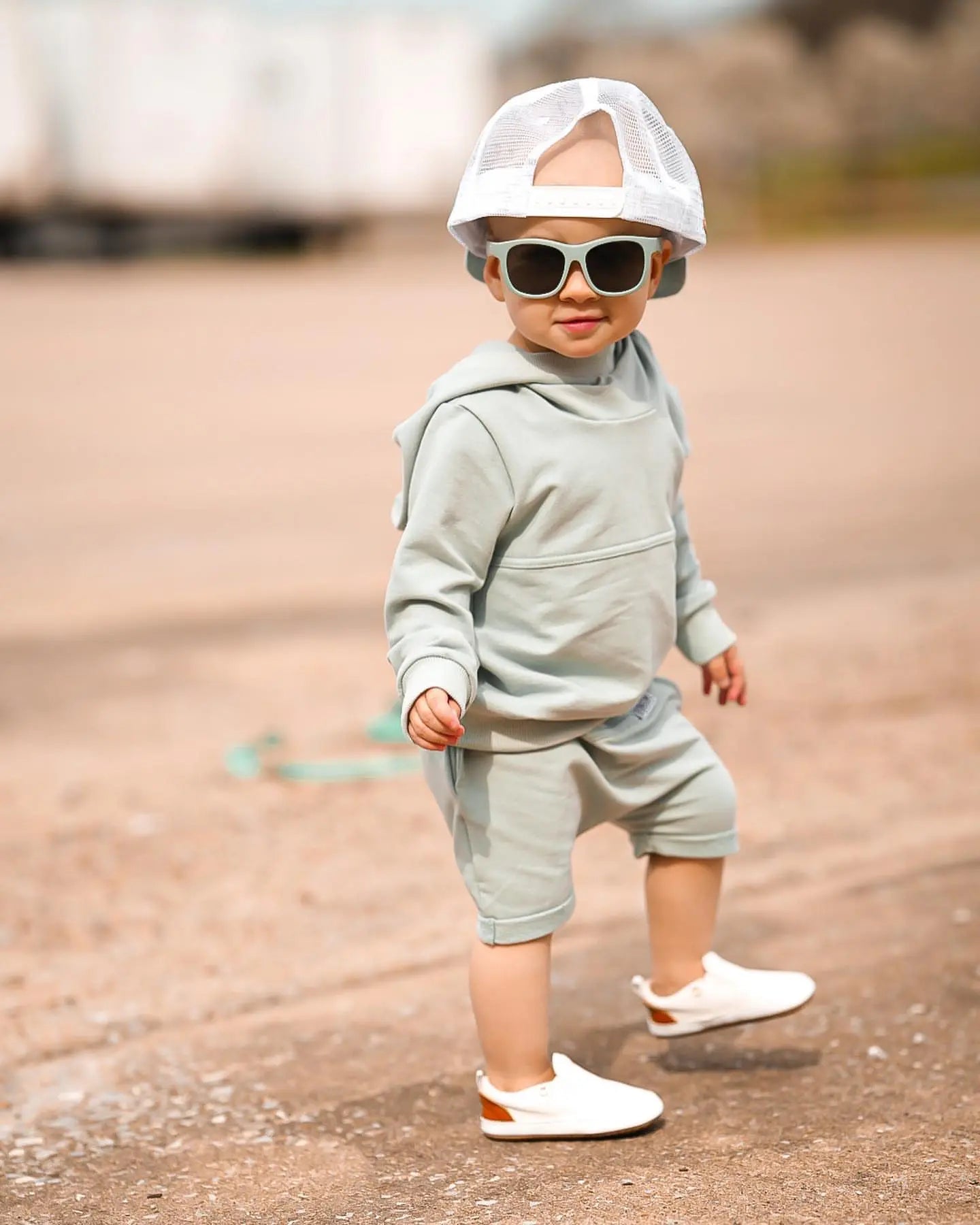 Little Love Bug Co. Quinns Sneakers with Decorative Pull Tabs for Fashion-Forward Women - Apparel & Accessories > Shoes > Baby & Toddler Shoes > Baby & Toddler Sneakers Sneaker