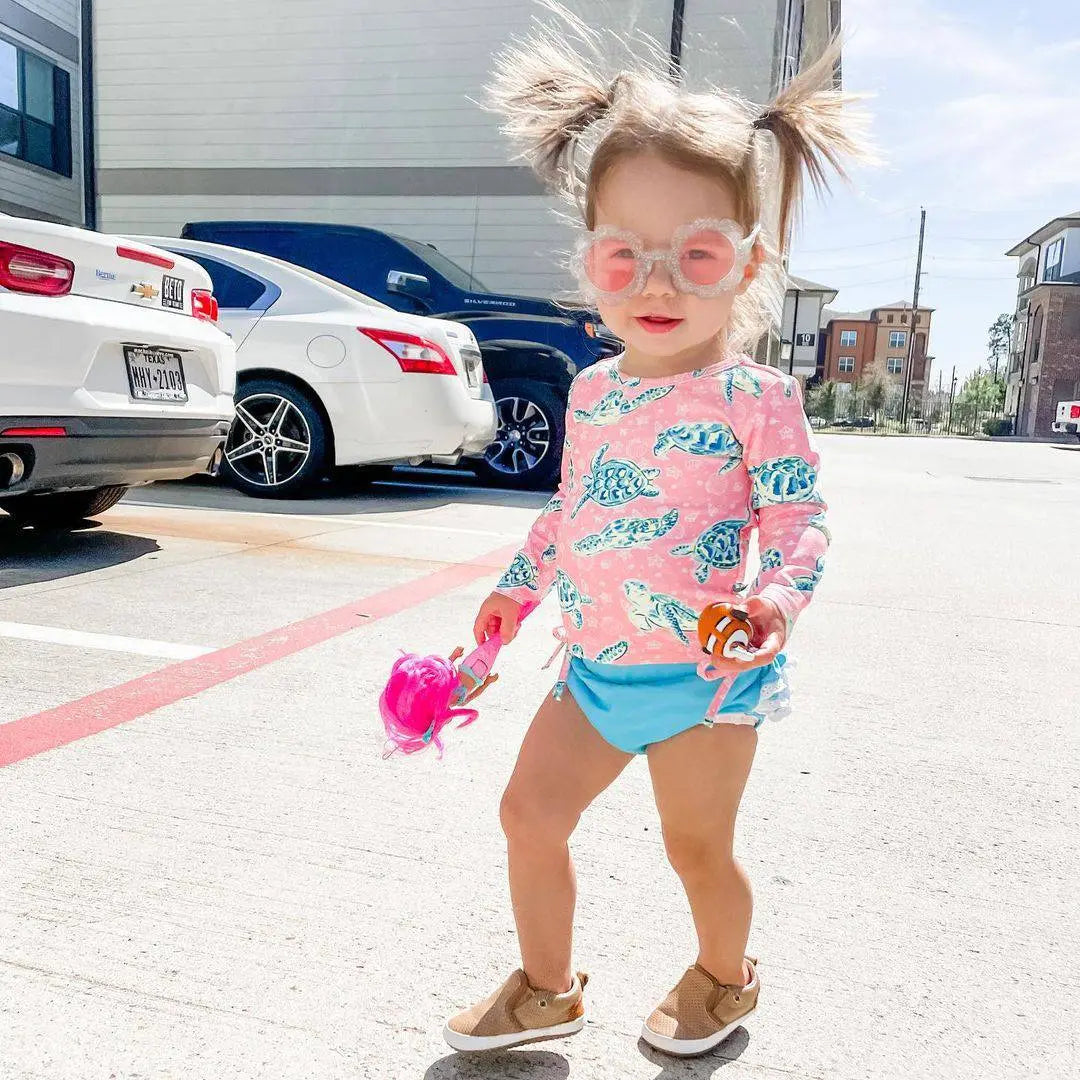 Little Love Bug Co. Quinns Sneakers with Decorative Pull Tabs for Fashion-Forward Women - Apparel & Accessories > Shoes > Baby & Toddler Shoes > Baby & Toddler Sneakers Sneaker