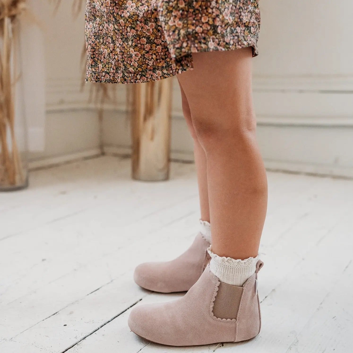 Little Love Bug Co. The Reagan Barefoot Boots with Easy Zipper for Comfortable Fit - Apparel & Accessories > Shoes > Baby & Toddler Shoes > Baby & Toddler Boots Boot