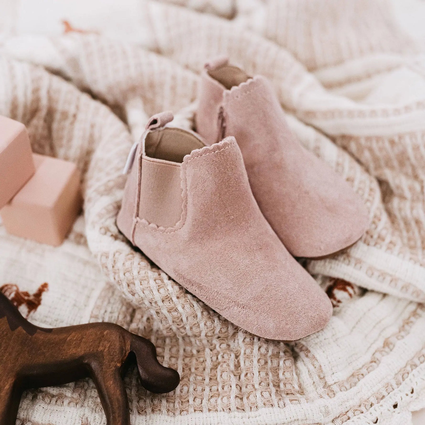 Little Love Bug Co. The Reagan Barefoot Boots with Easy Zipper for Comfortable Fit - Apparel & Accessories > Shoes > Baby & Toddler Shoes > Baby & Toddler Boots Boot